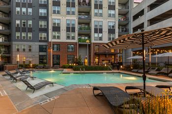 Resort-style pool with sundeck